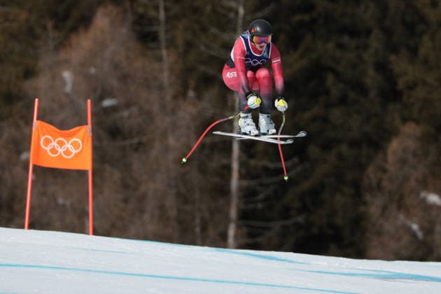 GIOCHI OLIMPICI - Olimpiadi Invernali Milano-Cortina 2026 - Alpine Skiing Women s Team Combined, Downhill Nina Ortlieb (AUT) during the Olympic Winter games, Winterspiele,Spiele, Summer games Milano-Cortina 2026, Alpine Skiing Women s Team Combined Downhill on February 10, 2026 at Tofane Alpine Skiing Centre in Cortina D Ampezzo, Italy Cortina D Ampezzo Italy  Copyright: xIPAxSport ABACAx