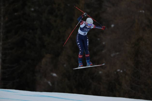 Jacqueline Wiles (USA) during the Olympic Winter games, Winterspiele,Spiele, Summer games Milano-Cortina 2026, Alpine Skiing Women s Team Combined Downhill on February 10, 2026 at Tofane Alpine Skiing Centre in Cortina D Ampezzo, Italy  Copyright: xLucianoxMariaxBisi IPAxSportx xipa-agency.netx xx IPA_71212750 IPA_Agency_IPA71212750