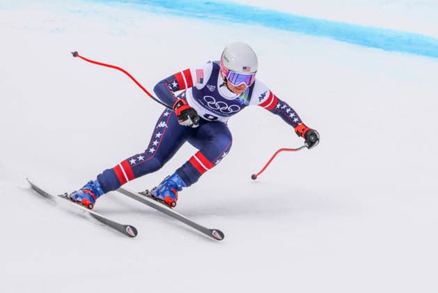 OLYMPICS - Winter Olympic Games, Olympische Spiele, Olympia, OS Milano Cortina 2026 CORTINA D AMPEZZO,ITALY,10.FEB.26 - OLYMPICS, ALPINE SKIING - Winter Olympic Games Milano Cortina 2026, team combined, downhill, women. Image shows Jacqueline Wiles (USA).  GEPAxpictures xMaticxKlansek