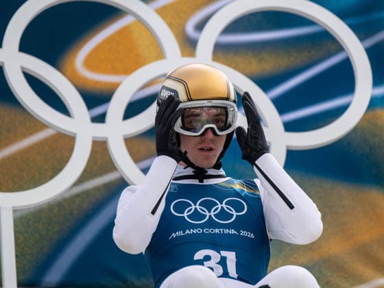 OLYMPICS - Winter Olympic Games, Olympische Spiele, Olympia, OS Milano Cortina 2026 VAL DI FIEMME,ITALY,10.FEB.26 - OLYMPICS, NORDIC SKIING, NORDIC COMBINED, Ski jumping, Skispringen, Ski, nordisch - Winter Olympic Games Milano Cortina 2026, normal hill, training . Image shows Thomas Rettenegger (AUT).  GEPAxpictures xOliverxLerch