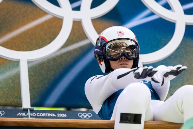 OLYMPICS - Winter Olympic Games, Olympische Spiele, Olympia, OS Milano Cortina 2026 VAL DI FIEMME,ITALY,10.FEB.26 - OLYMPICS, NORDIC SKIING, NORDIC COMBINED, Ski jumping, Skispringen, Ski, nordisch - Winter Olympic Games Milano Cortina 2026, normal hill, training . Image shows Ryota Yamamoto (JPN).  GEPAxpictures xOliverxLerch