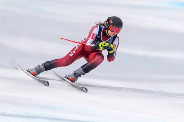 OLYMPICS - Winter Olympic Games, Olympische Spiele, Olympia, OS Milano Cortina 2026 CORTINA D AMPEZZO,ITALY,10.FEB.26 - OLYMPICS, ALPINE SKIING - Winter Olympic Games Milano Cortina 2026, team combined, downhill, women. Image shows Valerie Grenier (CAN) .  GEPAxpictures xMaticxKlansek