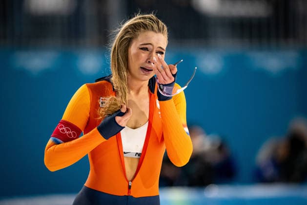 Milano Cortina 2026 Winter Olympics MILAN, ITALY - FEBRUARY 9: Dutch speed skater Jutta Leerdam celebrates after finishing the women s 1000m Speed skating, Eisschnelllauf event in the first place during the XXV Winter Olympic Games, Olympische Spiele, Olympia, OS in Milan, Italy, on February 9, 2026. Lukas Kabon Anadolu Milan Italy. Editorial use only. Please get in touch for any other usage.  Copyright: x2026xAnadoluxLukasxKabonx