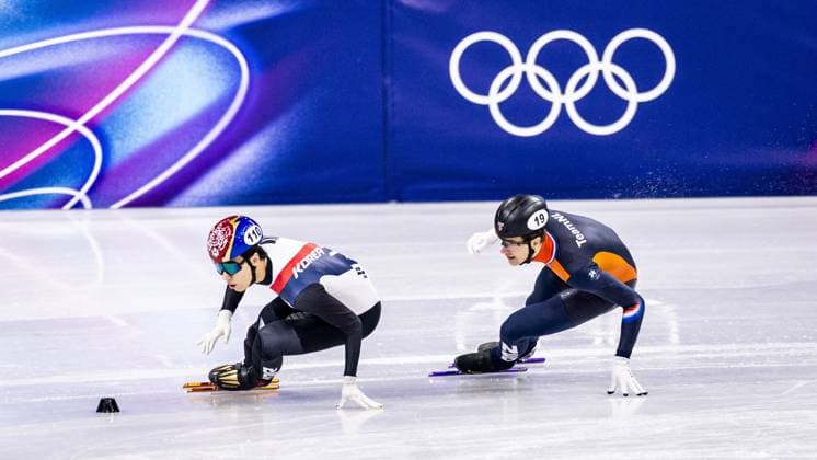 MILAN - Teun Boer in action during the qualifying event for the men s 1000 meters at the Milan Ice Skating Area during the Winter Olympics. ROBIN VAN LONKHUIJSEN ANP xVIxANPxSportx xxANPxIVx 550227873 originalFilename: 550227873.jpg