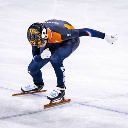 MILAN - Jens van t Wout in action during the qualifying event for the men s 1000 meters at the Milan Ice Skating Area during the Winter Olympics. SEM VAN DER WAL ANP xVIxANPxSportx xxANPxIVx 550228120 originalFilename: 550228120.jpg
