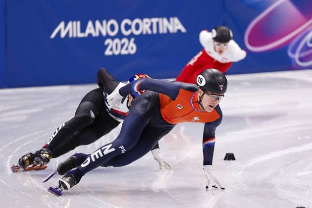 MILAN , 10-02-2026 , Milano Ice Skating Arena , season 2025 2026 , Olympic Winter games, Winterspiele,Spiele, Summer games 2026 - Short Track 10-02, Picture shows 1000m men heats Teun Boer Olympic Winter Games 2026 - Short Track 10-02  x201457260x Copyright: