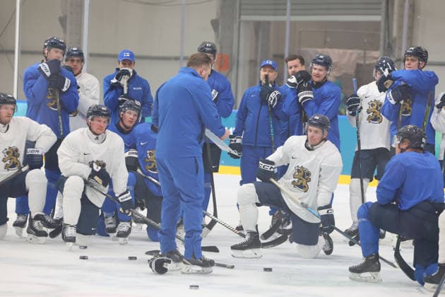 February 10, 2026, Milan, Lombardy, Italy: Coach PENNANEN Antti of Team Finland during menÃ¢â‚¬â ¢s Ice hockey, Eishockey practice during the Milano Cortina 2026 Olympic Winter games, Winterspiele,Spiele, Summer games at Milano Santagiulia Ice Hockey Arena. Olympics 2026: Milano Cortina: Ice Hockey  - ZUMAm117 20260210_oly_m117_008 Copyright: xDavidxMcIntyrex