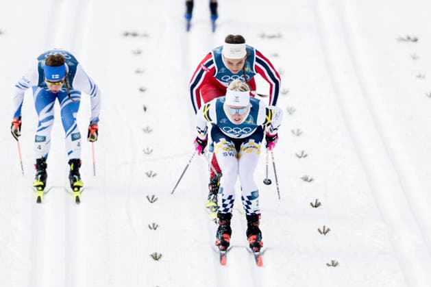 260210 Jasmi Joensuu of Finland , Kristine Stavas Skistad of Norway and Linn Svahn of Sweden compete in the women s classic technique cross-country skiing sprint quarter final during day 4 of the 2026 Winter Olympics on February 10, 2026 in Val di Fiemme. Photo: Joel Marklund BILDBYRAN kod JM MT0969 skidor cross-country skiing langrenn Olympic Games, Olympische Spiele, Olympia, OS olympics winter olympics os ol olympiska spel vinter-os olympiske leker milano cortina 2026 milan cortina 2026 milano cortina 2026 olympic games milano cortina 2026 winter olympic games milano cortina-os milano cortina-ol vinter-ol 4 bbeng sprint sverige norge *** 260210 Jasmi Joensuu of Finland , Kristine Stavas Skistad of Norway and Linn Svahn of Sweden compete in the women s classic technique cross country skiing sprint quarter final during day 4 of the 2026 Winter Olympics on February 10, 2026 in Val di Fiemme Photo Joel Marklund BILDBYRAN kod JM MT0969 skidor cross country skiing langrenn olympic games olympics winter olympics os ol olympiska spel vinter os olympiske leker milano cortina 2026 milan cortina 2026 milano cortina 2026 olympic games milano cortina 2026 winter olympic games milano cortina os milano cortina ol vinter ol 4 bbeng sprint sverige norge  Copyright: JOELxMARKLUND BB260210JM035