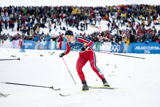 260210 Julie Bjervig Drivenes of Norway competes in the women s classic technique cross-country skiing sprint quarter final during day 4 of the 2026 Winter Olympics on February 10, 2026 in Val di Fiemme. Photo: Maxim Thore BILDBYRAN kod MT MT0969 skidor cross-country skiing langrenn Olympic Games, Olympische Spiele, Olympia, OS olympics winter olympics os ol olympiska spel vinter-os olympiske leker milano cortina 2026 milan cortina 2026 milano cortina 2026 olympic games milano cortina 2026 winter olympic games milano cortina-os milano cortina-ol vinter-ol 4 bbeng sprint norge *** 260210 Julie Bjervig Drivenes of Norway competes in the women s classic technique cross country skiing sprint quarter final during day 4 of the 2026 Winter Olympics on February 10, 2026 in Val di Fiemme Photo Maxim Thore BILDBYRAN kod MT MT0969 skidor cross country skiing langrenn olympic games olympics winter olympics os ol olympiska spel vinter os olympiske leker milano cortina 2026 milan cortina 2026 milano cortina 2026 olympic games milano cortina 2026 winter olympic games milano cortina os milano cortina ol vinter ol 4 bbeng sprint norge  Copyright: MAXIMxTHORE BB260210MT109