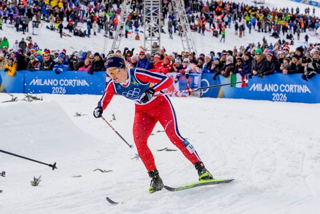 Winter Olympics in Milan Cortina 2026 Val di Fiemme 20260210. Julie Bjervig Drivenes from Norway during the cross-country sprint finals at Lago di Tesero during the Winter Olympics in Milano Cortina 2026. Photo: Terje Pedersen NTB Val di Fiemme Norway EDITORIAL USE ONLY. RESTRICTED USE FOR BETTING COMPANIES Ref:_SPOqckb0AZ-KQc.jpg *** Winter Olympics in Milan Cortina 2026 Val di Fiemme 20260210 Julie Bjervig Drivenes from Norway during the cross country sprint finals at Lago di Tesero during the Winter Olympics in Milan Cortina 2026 Photo Terje Pedersen NTB Val di Fiemme Norway EDITORIAL USE ONLY RESTRICTED USE FOR BETTING COMPANIES  Copyright: xTerjexPedersenx xNTBx