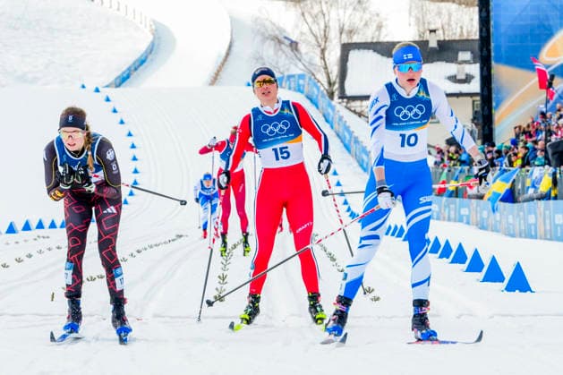 Winter Olympics in Milan Cortina 2026 Val di Fiemme, Italy 20260210. Laura Gimmler from Germany, Amanda Saari from Finland and Johanna Matintalo from Finland during the cross-country sprint finals at the Tesero stadium during the Winter Olympics in Milano Cortina 2026. Photo: Lise Aserud NTB Val di Fiemme Italy EDITORIAL USE ONLY. RESTRICTED USE FOR BETTING COMPANIES Ref:_SPOKyc4s8b-m6g.jpg *** Winter Olympics in Milan Cortina 2026 Val di Fiemme, Italy 20260210 Laura Gimmler from Germany, Amanda Saari from Finland and Johanna Matintalo from Finland during the cross country sprint finals at the Tesero stadium during the Winter Olympics in Milano Cortina 2026 Photo Lise Aserud NTB Val di Fiemme Italy EDITORIAL USE ONLY RESTRICTED USE FOR BETTING COMPANIES  Copyright: xLisexAserudx xNTBx