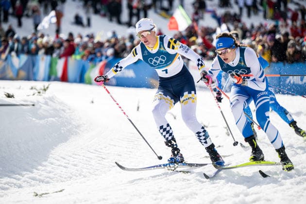 260210 Maja Dahlqvist of Sweden and Jasmin Kahara of Finland compete in the women s classic technique cross-country skiing sprint quarter final during day 4 of the 2026 Winter Olympics on February 10, 2026 in Val di Fiemme. Photo: Maxim Thore BILDBYRAN kod MT MT0969 skidor cross-country skiing langrenn Olympic Games, Olympische Spiele, Olympia, OS olympics winter olympics os ol olympiska spel vinter-os olympiske leker milano cortina 2026 milan cortina 2026 milano cortina 2026 olympic games milano cortina 2026 winter olympic games milano cortina-os milano cortina-ol vinter-ol 4 bbeng sprint sverige *** 260210 Maja Dahlqvist of Sweden and Jasmin Kahara of Finland compete in the women s classic technique cross country skiing sprint quarter final during day 4 of the 2026 Winter Olympics on February 10, 2026 in Val di Fiemme Photo Maxim Thore BILDBYRAN kod MT MT0969 skidor cross country skiing langrenn olympic games olympics winter olympics os ol olympiska spel vinter os olympiske leker milano cortina 2026 milan cortina 2026 milano cortina 2026 olympic games milano cortina 2026 winter olympic games milano cortina os milano cortina ol vinter ol 4 bbeng sprint sverige  Copyright: MAXIMxTHORE BB260210MT113