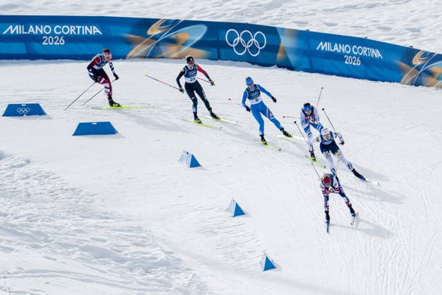 260210 Jessie Diggins of United States and Maja Dahlqvist of Sweden compete in the women s classic technique cross-country skiing sprint quarter final during day 4 of the 2026 Winter Olympics on February 10, 2026 in Val di Fiemme. Photo: Joel Marklund BILDBYRAN kod JM MT0969 skidor cross-country skiing langrenn Olympic Games, Olympische Spiele, Olympia, OS olympics winter olympics os ol olympiska spel vinter-os olympiske leker milano cortina 2026 milan cortina 2026 milano cortina 2026 olympic games milano cortina 2026 winter olympic games milano cortina-os milano cortina-ol vinter-ol 4 bbeng sprint sverige *** 260210 Jessie Diggins of United States and Maja Dahlqvist of Sweden compete in the women s classic technique cross country skiing sprint quarter final during day 4 of the 2026 Winter Olympics on February 10, 2026 in Val di Fiemme Photo Joel Marklund BILDBYRAN kod JM MT0969 skidor cross country skiing langrenn olympic games olympics winter olympics os ol olympiska spel vinter os olympiske leker milano cortina 2026 milan cortina 2026 milano cortina 2026 olympic games milano cortina 2026 winter olympic games milano cortina os milano cortina ol vinter ol 4 bbeng sprint sverige  Copyright: JOELxMARKLUND BB260210JM047