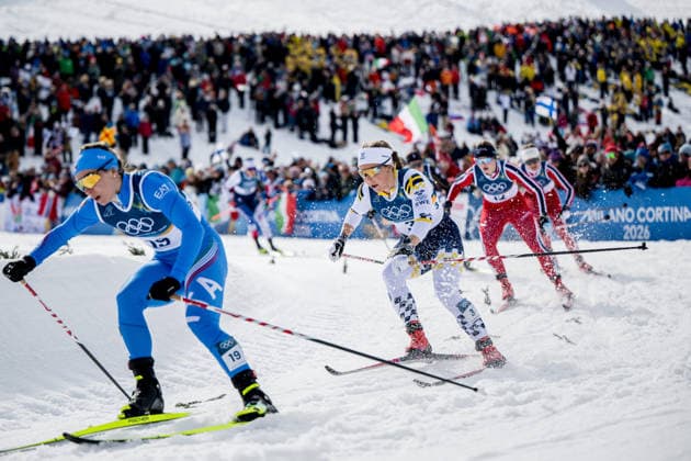260210 Johanna Hagström of Sweden competes in the women s classic technique cross-country skiing sprint quarter final during day 4 of the 2026 Winter Olympics on February 10, 2026 in Val di Fiemme. Photo: Maxim Thore BILDBYRAN kod MT MT0969 skidor cross-country skiing langrenn Olympic Games, Olympische Spiele, Olympia, OS olympics winter olympics os ol olympiska spel vinter-os olympiske leker milano cortina 2026 milan cortina 2026 milano cortina 2026 olympic games milano cortina 2026 winter olympic games milano cortina-os milano cortina-ol vinter-ol 4 bbeng sprint sverige *** 260210 Johanna Hagström of Sweden competes in the women s classic technique cross country skiing sprint quarter final during day 4 of the 2026 Winter Olympics on February 10, 2026 in Val di Fiemme Photo Maxim Thore BILDBYRAN kod MT MT0969 skidor cross country skiing langrenn olympic games olympics winter olympics os ol olympiska spel vinter os olympiske leker milano cortina 2026 milan cortina 2026 milano cortina 2026 olympic games milano cortina 2026 winter olympic games milano cortina os milano cortina ol vinter ol 4 bbeng sprint sverige  Copyright: MAXIMxTHORE BB260210MT115