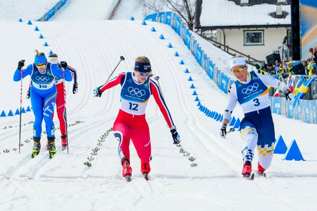 Winter Olympics in Milan Cortina 2026 Val di Fiemme, Italy 20260210. Milla Grosberghaugen Andreassen from Norway and Johanna Hagström from Sweden during the cross-country sprint finals at the Tesero stadium during the Winter Olympics in Milano Cortina 2026. Photo: Lise Aaserud NTB Val di Fiemme Italy EDITORIAL USE ONLY. RESTRICTED USE FOR BETTING COMPANIES Ref:_SPOZl3S1SGgJS4.jpg *** Winter Olympics in Milan Cortina 2026 Val di Fiemme, Italy 20260210 Milla Grosberghaugen Andreassen from Norway and Johanna Hagström from Sweden during the cross country sprint finals at the Tesero stadium during the Winter Olympics in Milano Cortina 2026 Photo Lise Aaserud NTB Val di Fiemme Italy EDITORIAL USE ONLY RESTRICTED USE FOR BETTING COMPANIES  Copyright: xLisexAserudx xNTBx