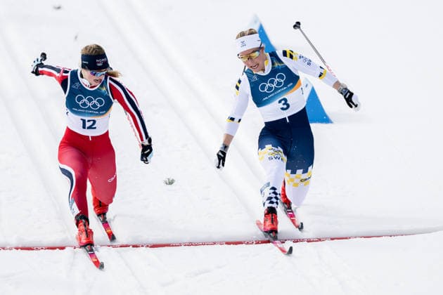 260210 Milla Grosberghaugen Andreassen of Norway and Johanna Hagström of Sweden compete in the women s classic technique cross-country skiing sprint quarter final during day 4 of the 2026 Winter Olympics on February 10, 2026 in Val di Fiemme. Photo: Joel Marklund BILDBYRAN kod JM MT0969 skidor cross-country skiing langrenn Olympic Games, Olympische Spiele, Olympia, OS olympics winter olympics os ol olympiska spel vinter-os olympiske leker milano cortina 2026 milan cortina 2026 milano cortina 2026 olympic games milano cortina 2026 winter olympic games milano cortina-os milano cortina-ol vinter-ol 4 bbeng sprint sverige *** 260210 Milla Grosberghaugen Andreassen of Norway and Johanna Hagström of Sweden compete in the women s classic technique cross country skiing sprint quarter final during day 4 of the 2026 Winter Olympics on February 10, 2026 in Val di Fiemme Photo Joel Marklund BILDBYRAN kod JM MT0969 skidor cross country skiing langrenn olympic games olympics winter olympics os ol olympiska spel vinter os olympiske leker milano cortina 2026 milan cortina 2026 milano cortina 2026 olympic games milano cortina 2026 winter olympic games milano cortina os milano cortina ol vinter ol 4 bbeng sprint sverige  Copyright: JOELxMARKLUND BB260210JM050