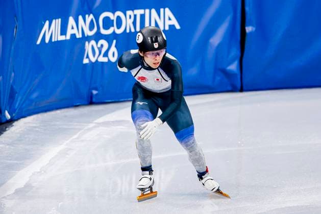 Shogo Miyata of Japan Mixed Team Relay Quarterfinals, Milano Cortina 2026 Winter Olympics: Day 4, Short Track Speed skating, Eisschnelllauf - Milano Cortina 2026 Winter Olympics: Day 4, Milano Speed Skating Stadium, February 10, 2026, Milan, Italy.