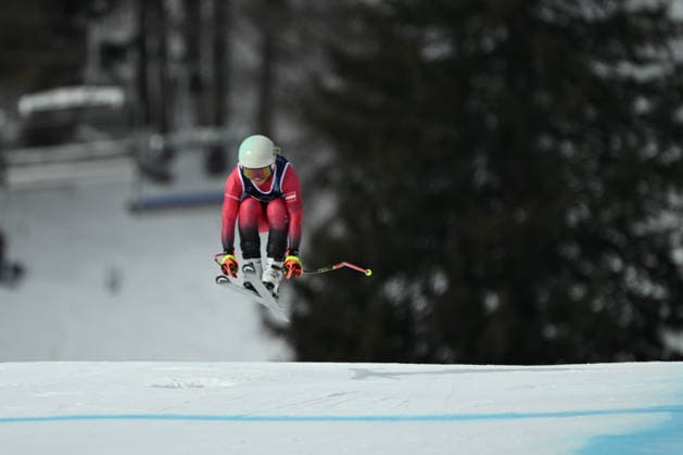 February 10, 2026, Cortina, Veneto, Italy: Ariane Raedler Katharina Huber from Austria during the Winter Olympic Games, Olympische Spiele, Olympia, OS Milano Cortina 2026, in Tofane Alpine Skiing Centre , on February 10 2026, in Cortina, Italy Olympics 2026: Milano Cortina: Alpine Skiing: Women S  - ZUMAm345 20260210_oly_m345_003 Copyright: xFedericoxManonix