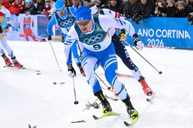 LKS 20260210 Emil Liekari of Finland competes during the men s Sprint Classic Quarter Finals at the Milano Cortina Winter Olympics at the Tesero Cross Country Skiing Stadium on February 10, 2026. - MARKKU ULANDER Tesero Italy j1MT1IfvRpo  Copyright: xMarkkuxUlanderx j1MT1IfvRpo