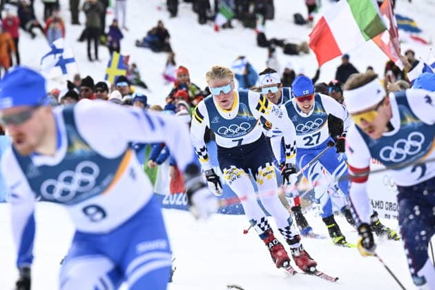 VAL DI FIEMME, ITALY 20260210 Sweden s Alvar Myhlback during the men s quarterfinal sprint at the Winter Olympics in Val di Fiemme, Italy. *** The image is included in the SPORTS PACKAGE. For others PAYMENT IMAGE *** VAL DI FIEMME ITALY x10430x *** VAL DI FIEMME, ITALY 20260210 Sweden s Alvar Myhlback during the men s quarterfinal sprint at the Winter Olympics in Val di Fiemme, Italy The image is included in the SPORTS PACKAGE For others PAYMENT IMAGE VAL DI FIEMME ITALY x10430x  Copyright: xChristinexOlsson TTx 2026 OLYMPICS SKIING SPRINT