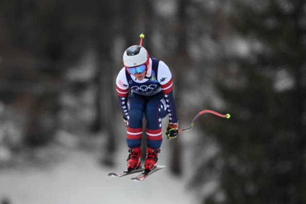 February 10, 2026, Cortina, Veneto, Italy: Breezy Johnson Mikaela Shiffrin from Stati Uniti dÃ¢â‚¬â ¢America during the Winter Olympic Games, Olympische Spiele, Olympia, OS Milano Cortina 2026, in Tofane Alpine Skiing Centre , on February 10 2026, in Cortina, Italy Olympics 2026: Milano Cortina: Alpine Skiing: Women S  - ZUMAm345 20260210_oly_m345_022 Copyright: xFedericoxManonix