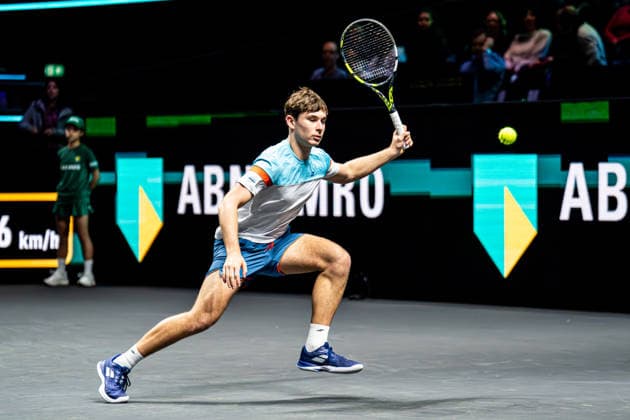 2026-02-10 ABN AMRO Open - Day Two ROTTERDAM, NETHERLANDS - FEBRUARY 10: Mees Rottgering competing during Day Two of the ABN AMRO Open at Rotterdam Ahoy on February 10, 2026 in Rotterdam, Netherlands. (Photo by Gabriel Calvino Alonso BSR Agency) Rotterdam Netherlands Content not available for redistribution in The Netherlands directly or indirectly through any third parties. Copyright: xBSRxAgencyx