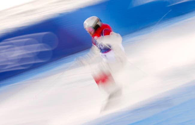 February 10, 2026, Livigno, Italy: Canada s Mikael Kingsbury, from Deux-Montagnes, Que., takes part in warm up prior to competing in the men s moguls qualification at the Milano Cortina 2026 Winter Olympic Games, Olympische Spiele, Olympia, OS in Livigno, Italy on Tuesday, Feb. 10, 2026. Canada News - February 10, 2026  - ZUMAc35_ 20260210_zaf_c35_032 Copyright: xSeanxKilpatrickx