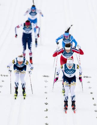 260210 Linn Svahn of Sweden, Kristine Stavas Skistad of Norway and Jonna Sundling of Sweden compete in the women s classic technique cross-country skiing sprint semi final during day 4 of the 2026 Winter Olympics on February 10, 2026 in Val di Fiemme. Photo: Joel Marklund BILDBYRAN kod JM MT0969 skidor cross-country skiing langrenn Olympic Games, Olympische Spiele, Olympia, OS olympics winter olympics os ol olympiska spel vinter-os olympiske leker milano cortina 2026 milan cortina 2026 milano cortina 2026 olympic games milano cortina 2026 winter olympic games milano cortina-os milano cortina-ol vinter-ol 4 bbeng sprint sverige norge *** 260210 Linn Svahn of Sweden, Kristine Stavas Skistad of Norway and Jonna Sundling of Sweden compete in the women s classic technique cross country skiing sprint semi final during day 4 of the 2026 Winter Olympics on February 10, 2026 in Val di Fiemme Photo Joel Marklund BILDBYRAN kod JM MT0969 skidor cross country skiing langrenn olympic games olympics winter olympics os ol olympiska spel vinter os olympiske leker milano cortina 2026 milan cortina 2026 milano cortina 2026 olympic games milano cortina 2026 winter olympic games milano cortina os milano cortina ol vinter ol 4 bbeng sprint sverige norge  Copyright: JOELxMARKLUND BB260210JM086