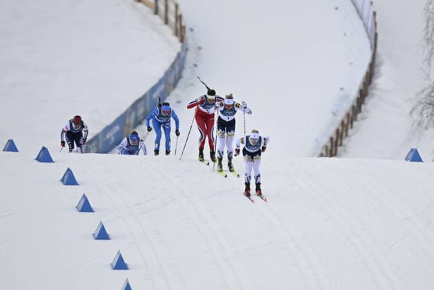 VAL DI FIEMME, ITALY 20260210 Sweden s Linn Svahn and Jonna Sundling during the women s quarter-final sprint at the Winter Olympics in Val di Fiemme, Italy. *** The image is included in the SPORTS PACKAGE. For others PAYMENT IMAGE *** VAL DI FIEMME ITALY x10430x *** VAL DI FIEMME, ITALY 20260210 Sweden s Linn Svahn and Jonna Sundling during the women s quarter final sprint at the Winter Olympics in Val di Fiemme, Italy The image is included in the SPORTS PACKAGE For others PAYMENT IMAGE VAL DI FIEMME ITALY x10430x  Copyright: xChristinexOlsson TTx OS 2026 SKIDOR SPRINT