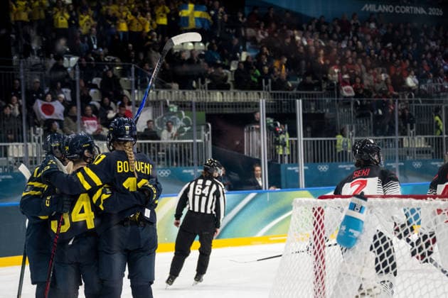 260210 Mira Hallin and Josefin Bouveng of Sweden celebrate after 0-3 in the women s Ice hockey, Eishockey game between Japan and Sweden during day 4 of the 2026 Winter Olympics on February 10, 2026 in Milan. Photo: Emma Wallskog BILDBYRAN kod EW EW0626 ishockey ice hockey Olympic Games, Olympische Spiele, Olympia, OS olympics winter olympics os ol olympiska spel vinter-os olympiske leker milano cortina 2026 milan cortina 2026 milano cortina 2026 olympic games milano cortina 2026 winter olympic games milano cortina-os milano cortina-ol vinter-ol 4 bbeng sweden sverige dam japan jubel *** 260210 Mira Hallin and Josefin Bouveng of Sweden celebrate after 0 3 in the women s ice hockey game between Japan and Sweden during day 4 of the 2026 Winter Olympics on February 10, 2026 in Milan Photo Emma Wallskog BILDBYRAN kod EW EW0626 ishockey ice hockey olympic games olympics winter olympics os ol olympiska spel vinter os olympiske leker milano cortina 2026 milan cortina 2026 milano cortina 2026 olympic games milano cortina 2026 winter olympic games milano cortina os milano cortina ol vinter ol 4 bbeng sweden sverige dam japan jubel  Copyright: EMMAxWALLSKOG BB260210EW032
