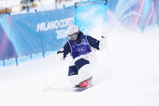 Taketo Nishizawa (JPN), FEBRUARY 10, 2026 - Freestyle Skiing : Men s Mogle Qualification during the Milano Cortina 2026 Olympic Winter games, Winterspiele,Spiele, Summer games at Livigno Aerials and Moguls Park in Livigno, Italy.  aflo_319200908
