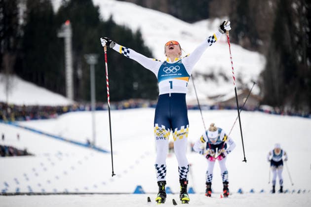 260210 Linn Svahn of Sweden celebrates after winning the women s classic technique cross-country skiing sprint final during day 4 of the 2026 Winter Olympics on February 10, 2026 in Val di Fiemme. Photo: Maxim Thore BILDBYRAN kod MT MT0969 skidor cross-country skiing langrenn Olympic Games, Olympische Spiele, Olympia, OS olympics winter olympics os ol olympiska spel vinter-os olympiske leker milano cortina 2026 milan cortina 2026 milano cortina 2026 olympic games milano cortina 2026 winter olympic games milano cortina-os milano cortina-ol vinter-ol 4 bbeng sprint sverige jubel os-guld guld gold *** 260210 Linn Svahn of Sweden celebrates after winning the women s classic technique cross country skiing sprint final during day 4 of the 2026 Winter Olympics on February 10, 2026 in Val di Fiemme Photo Maxim Thore BILDBYRAN kod MT MT0969 skidor cross country skiing langrenn olympic games olympics winter olympics os ol olympiska spel vinter os olympiske leker milano cortina 2026 milan cortina 2026 milano cortina 2026 olympic games milano cortina 2026 winter olympic games milano cortina os milano cortina ol vinter ol 4 bbeng sprint sverige jubel os guld guld gold  Copyright: MAXIMxTHORE BB260210MT149