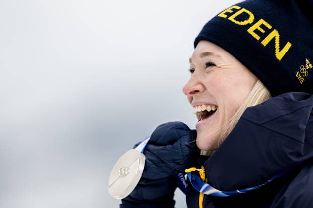 260210 Jonna Sundling of Sweden celebrates with her silver medal after the women s classic technique cross-country skiing sprint final during day 4 of the 2026 Winter Olympics on February 10, 2026 in Val di Fiemme. Photo: Joel Marklund BILDBYRAN kod JM MT0969 skidor cross-country skiing langrenn Olympic Games, Olympische Spiele, Olympia, OS olympics winter olympics os ol olympiska spel vinter-os olympiske leker milano cortina 2026 milan cortina 2026 milano cortina 2026 olympic games milano cortina 2026 winter olympic games milano cortina-os milano cortina-ol vinter-ol 4 bbeng sprint sverige jubel silver *** 260210 Jonna Sundling of Sweden celebrates with her silver medal after the women s classic technique cross country skiing sprint final during day 4 of the 2026 Winter Olympics on February 10, 2026 in Val di Fiemme Photo Joel Marklund BILDBYRAN kod JM MT0969 skidor cross country skiing langrenn olympic games olympics winter olympics os ol olympiska spel vinter os olympiske leker milano cortina 2026 milan cortina 2026 milano cortina 2026 olympic games milano cortina 2026 winter olympic games milano cortina os milano cortina ol vinter ol 4 bbeng sprint sverige jubel silver  Copyright: JOELxMARKLUND BB260210JM154