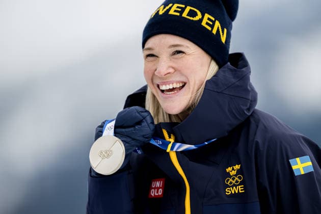 260210 Jonna Sundling of Sweden celebrates with her silver medal after the women s classic technique cross-country skiing sprint final during day 4 of the 2026 Winter Olympics on February 10, 2026 in Val di Fiemme. Photo: Joel Marklund BILDBYRAN kod JM MT0969 skidor cross-country skiing langrenn Olympic Games, Olympische Spiele, Olympia, OS olympics winter olympics os ol olympiska spel vinter-os olympiske leker milano cortina 2026 milan cortina 2026 milano cortina 2026 olympic games milano cortina 2026 winter olympic games milano cortina-os milano cortina-ol vinter-ol 4 bbeng sprint sverige jubel silver *** 260210 Jonna Sundling of Sweden celebrates with her silver medal after the women s classic technique cross country skiing sprint final during day 4 of the 2026 Winter Olympics on February 10, 2026 in Val di Fiemme Photo Joel Marklund BILDBYRAN kod JM MT0969 skidor cross country skiing langrenn olympic games olympics winter olympics os ol olympiska spel vinter os olympiske leker milano cortina 2026 milan cortina 2026 milano cortina 2026 olympic games milano cortina 2026 winter olympic games milano cortina os milano cortina ol vinter ol 4 bbeng sprint sverige jubel silver  Copyright: JOELxMARKLUND BB260210JM155