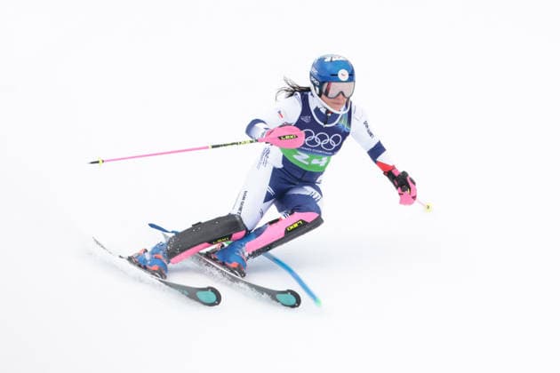 DUBOVSKA Martina Dubovska (CZE) during the Olympic Winter games, Winterspiele,Spiele, Summer games Milano-Cortina 2026, Alpine Skiing Women s Team Combined Slalom on February 10, 2026 at Tofane Alpine Skiing Centre in Cortina D Ampezzo, Italy  Copyright: xLucianoxMariaxBisi IPAxSportx xipa-agency.netx xx IPA_71221937 IPA_Agency_IPA71221937