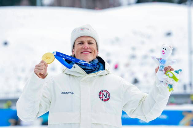 Winter Olympics in Milan Cortina 2026 Val di Fiemme, Italy 20260210. Johannes Hosflot Klaebo from Norway @with the gold medal after the cross-country sprint finals at Tesero stadium during the Winter Olympics in Milano Cortina 2026. Photo: Lise Aserud NTB Val di Fiemme Italy EDITORIAL USE ONLY. RESTRICTED USE FOR BETTING COMPANIES Ref:_SPOgpKRTrnCFEw.jpg *** Winter Olympics in Milan Cortina 2026 Val di Fiemme, Italy 20260210 Johannes Hosflot Klaebo from Norway @with the gold medal after the cross country sprint finals at Tesero stadium during the Winter Olympics in Milano Cortina 2026 Photo Lise Aserud NTB Val di Fiemme Italy EDITORIAL USE ONLY RESTRICTED USE FOR BETTING COMPANIES  Copyright: xLisexAserudx xNTBx