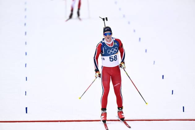ANTERSELVA, ITALY 20260210 Norway s Johan-Olav Botn crosses the finish line during the men s 20 km biathlon distance race during the Winter Olympics in Milano Cortina in Anterselva, Italy. *** The image is included in the SPORTS PACKAGE. For others PAYMENT IMAGE *** ANTERSELVA ITALY x10050x *** ANTERSELVA, ITALY 20260210 Norway s Johan Olav Botn crosses the finish line during the men s 20 km biathlon distance race during the Winter Olympics in Milano Cortina in Anterselva, Italy The image is included in the SPORTS PACKAGE For others PAYMENT IMAGE ANTERSELVA ITALY x10050x  Copyright: xPontusxLundahl TTx 2026 OLYMPICS BIATHING DISTANCE