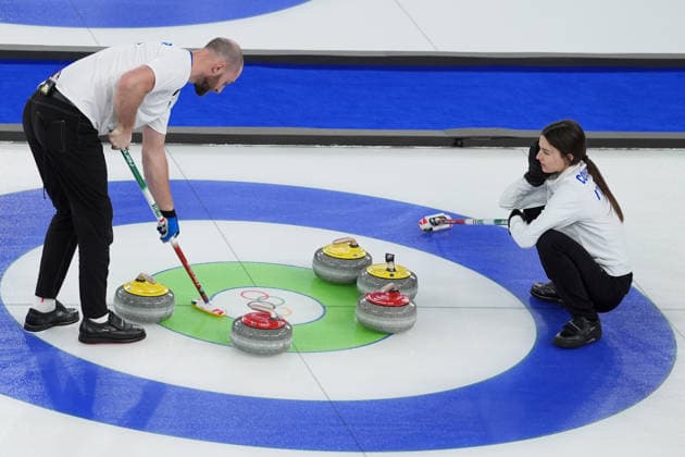 Finale di doppio misto Curling tra Italia e Gran Bretagna per la medaglia di bronzo in occasione delle Olimpiadi Invernali Milano-Cortina 2026 2026 10 Febbraio 2026, Cortina, Italia (Foto Davide Spada LaPresse)  Copyright: xSpada LaPressex