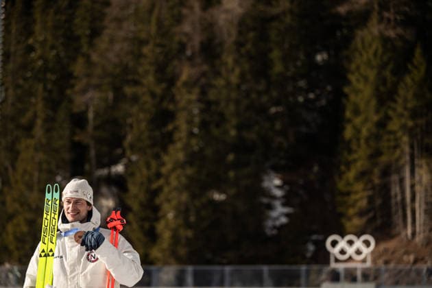 260210 Sturla Holm Laegreid of Norway celebrates with his bronze medal after competing men s biathlon 20 km individual during day 4 of the 2026 Winter Olympics on February 10, 2026 in Anterselva. Photo: Mathias Bergeld BILDBYRAN kod MB MB1320 skidskytte biathlon skiskyting Olympic Games, Olympische Spiele, Olympia, OS olympics winter olympics os ol olympiska spel vinter-os olympiske leker milano cortina 2026 milan cortina 2026 milano cortina 2026 olympic games milano cortina 2026 winter olympic games milano cortina-os milano cortina-ol vinter-ol 4 bbeng 20 km individual jubel norge brons bronze *** 260210 Sturla Holm Laegreid of Norway celebrates with his bronze medal after competing men s biathlon 20 km individual during day 4 of the 2026 Winter Olympics on February 10, 2026 in Anterselva Photo Mathias Bergeld BILDBYRAN code MB MB1320 biathlon biathlon biathlon olympic games olympics olympics winter olympics os ol olympiska spel vinter os olympiske leker milano cortina 2026 milan cortina 2026 milano cortina 2026 olympic games milano cortina 2026 winter olympic games milano cortina os milano cortina ol vinter ol 4 bbeng 20 km individual jubel norge bronz bronze  Copyright: MATHIASxBERGELD BB260210MB076