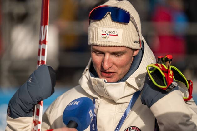 260210 Johan-Olav Botn of Norway in the mixed zone after competing men s biathlon 20 km individual during day 4 of the 2026 Winter Olympics on February 10, 2026 in Anterselva. Photo: Mathias Bergeld BILDBYRAN kod MB MB1320 skidskytte biathlon skiskyting Olympic Games, Olympische Spiele, Olympia, OS olympics winter olympics os ol olympiska spel vinter-os olympiske leker milano cortina 2026 milan cortina 2026 milano cortina 2026 olympic games milano cortina 2026 winter olympic games milano cortina-os milano cortina-ol vinter-ol 4 bbeng 20 km individual jubel norge guld gold *** 260210 Johan Olav Botn of Norway in the mixed zone after competing men s biathlon 20 km individual during day 4 of the 2026 Winter Olympics on February 10, 2026 in Anterselva Photo Mathias Bergeld BILDBYRAN code MB MB1320 biathlon biathlon biathlon olympic games olympics olympics winter olympics os ol olympiska spel vinter os olympiske leker milano cortina 2026 milan cortina 2026 milano cortina 2026 olympic games milano cortina 2026 winter olympic games milano cortina os milano cortina ol vinter ol 4 bbeng 20 km individual jubel norge guld gold  Copyright: MATHIASxBERGELD BB260210MB080