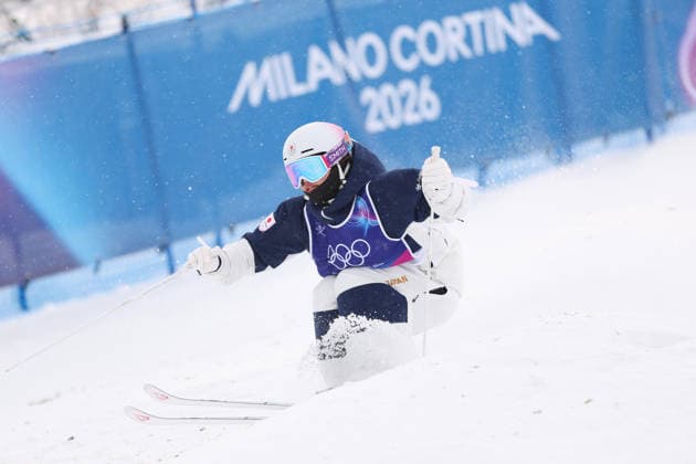 Haruka Nakao (JPN), FEBRUARY 10, 2026 - Freestyle Skiing : Women s Mogle Qualification during the Milano Cortina 2026 Olympic Winter games, Winterspiele,Spiele, Summer games at Livigno Aerials and Moguls Park in Livigno, Italy.  aflo_319222640
