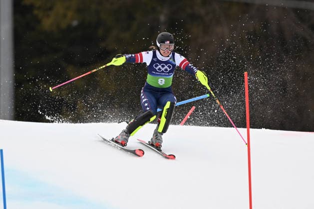 GIOCHI OLIMPICI - Olimpiadi Invernali Milano-Cortina 2026 - Alpine Skiing Women s Team Combined, Slalom Jacqueline Wiles Paula Moltzan from Stati Uniti d America during the Winter Olympic Games, Olympische Spiele, Olympia, OS Milano Cortina 2026, in Tofane Alpine Skiing Centre , on February 10 2026, in Cortina, Italy Cortina D Ampezzo Italy  Copyright: xIPAxSport ABACAx