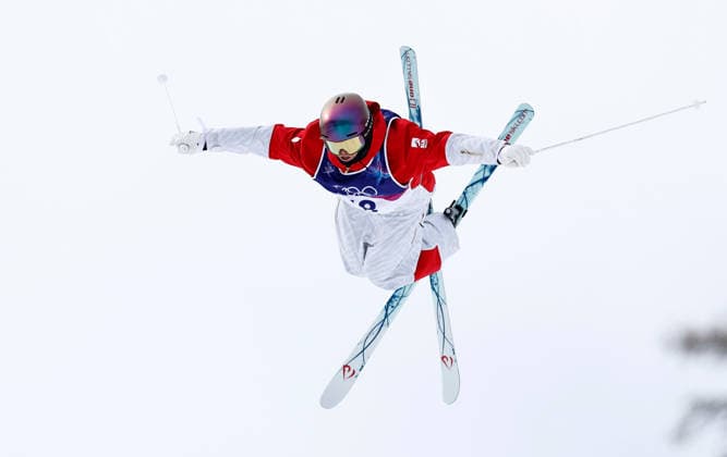 (260210) -- LIVIGNO, Feb. 10, 2026 -- Benjamin Cavet of France competes during the freestyle skiing men s moguls qualification at the Milan-Cortina 2026 Olympic Winter games, Winterspiele,Spiele, Summer games in Livigno, Italy, Feb. 10, 2026. ) (MICO2026)ITALY-LIVIGNO-OLYMPIC WINTER GAMES-FREESTYLE SKIING-MEN S MOGULS-QUALIFICATION WangxPeng 