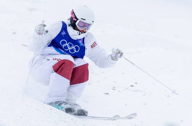 OLYMPICS - Winter Olympic Games, Olympische Spiele, Olympia, OS Milano Cortina 2026 LIVIGNO,ITALY,10.FEB.26 - OLYMPICS, FREE SKI, FREESTYLE SKIING - Winter Olympic Games Milano Cortina 2026, moguls, qualification, women, men. Image shows Avital Carroll (AUT).  GEPAxpictures xHaraldxSteiner