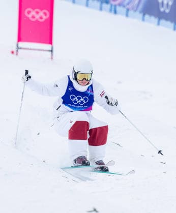 OLYMPICS - Winter Olympic Games, Olympische Spiele, Olympia, OS Milano Cortina 2026 LIVIGNO,ITALY,10.FEB.26 - OLYMPICS, FREE SKI, FREESTYLE SKIING - Winter Olympic Games Milano Cortina 2026, moguls, qualification, women, men. Image shows Katharina Ramsauer (AUT).  GEPAxpictures xHaraldxSteiner