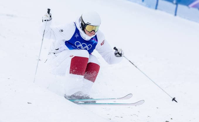OLYMPICS - Winter Olympic Games, Olympische Spiele, Olympia, OS Milano Cortina 2026 LIVIGNO,ITALY,10.FEB.26 - OLYMPICS, FREE SKI, FREESTYLE SKIING - Winter Olympic Games Milano Cortina 2026, moguls, qualification, women, men. Image shows Katharina Ramsauer (AUT).  GEPAxpictures xHaraldxSteiner