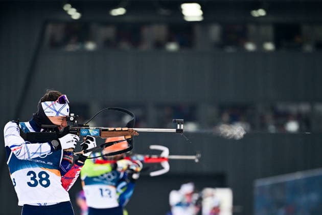 XXV Winter Olympic Games, Olympische Spiele, Olympia, OS in Anterselva, Italy, on February 10, 2026. Biathlon Men s 20km Individual. Pictured Eric Perrot of France. (CTKxPhoto OndrejxDeml) CTKPhotoP2026021008272  CTKPhotoP2026021008272