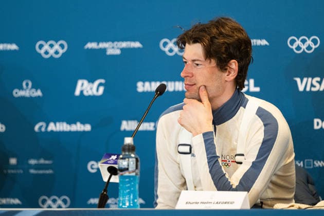 260210 Sturla Holm Laegreid of Norway at the press conference, PK, Pressekonferenz after men s biathlon 20 km individual during day 4 of the 2026 Winter Olympics on February 10, 2026 in Anterselva. Photo: Mathias Bergeld BILDBYRAN kod MB MB1320 skidskytte biathlon skiskyting Olympic Games, Olympische Spiele, Olympia, OS olympics winter olympics os ol olympiska spel vinter-os olympiske leker milano cortina 2026 milan cortina 2026 milano cortina 2026 olympic games milano cortina 2026 winter olympic games milano cortina-os milano cortina-ol vinter-ol 4 bbeng 20 km individual norge norway presskonferens *** 260210 Sturla Holm Laegreid of Norway at the press conference after men s biathlon 20 km individual during day 4 of the 2026 Winter Olympics on February 10, 2026 in Anterselva Photo Mathias Bergeld BILDBYRAN kod MB MB1320 skiing biathlon biathlon olympic games olympics olympics winter olympics os ol olympiska spel vinter os olympiske leker milano cortina 2026 milan cortina 2026 milano cortina 2026 olympic games milano cortina 2026 winter olympic games milano cortina os milano cortina ol vinter ol 4 bbeng 20 km individual norge norway presskonferens  Copyright: MATHIASxBERGELD BB260210MB094