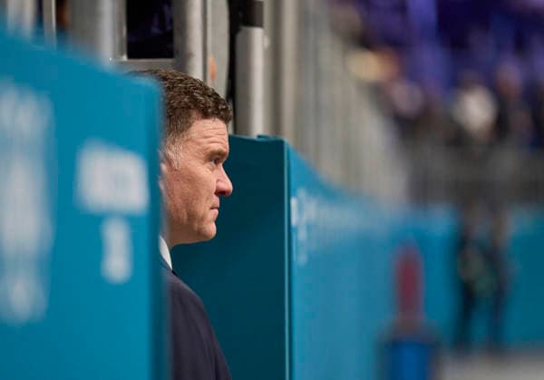 Headcoach Jeff MacLeod of Germany at the preliminary women Ice hockey, Eishockey match Group B Germany - Italy of the Milano Cortina 2026 Winter Olympic Games, Olympische Spiele, Olympia, OS at Milano Rho Ice Hockey Arena on February 10, 2026 in Milan, Italy.