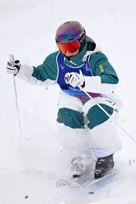 Jakara ANTHONY (AUS), FEBRUARY 10, 2026 - Freestyle Skiing : Women s Mogle Qualification during the Milano Cortina 2026 Olympic Winter games, Winterspiele,Spiele, Summer games at Livigno Aerials and Moguls Park in Livigno, Italy.  aflo_319232876